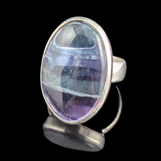 pierścionki srebrne Pierścionek z fluorytem