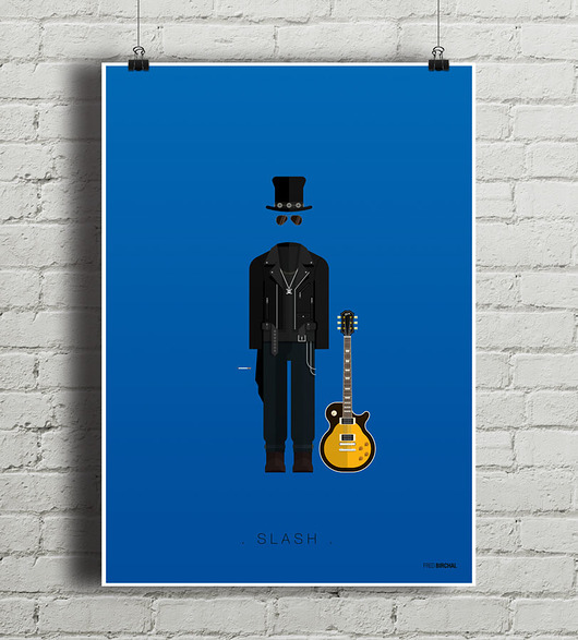 Slash - plakat 50x70 cm minimalmill