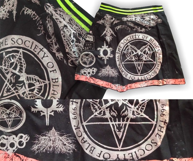 spódnice midi Spódnica Black Metal /upcycling