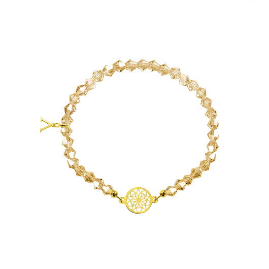 Bransoletka Beige Gold Circle AFRODITTE COLLECTION