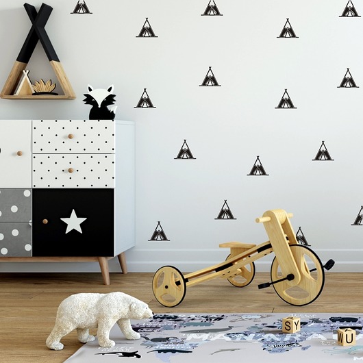 Naklejki ścienne indiańskie tipi wigwam w13 TamTamTu