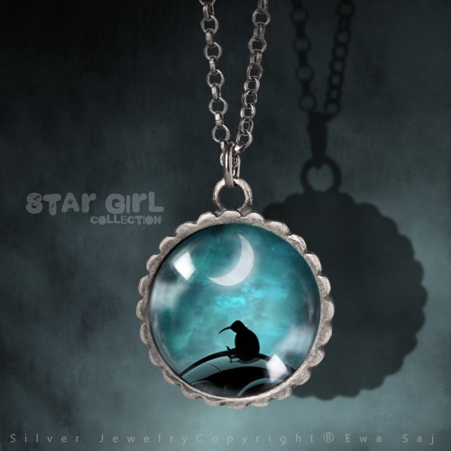 Star Girl collection - srebrny mini flover Ewa Saj  Silver