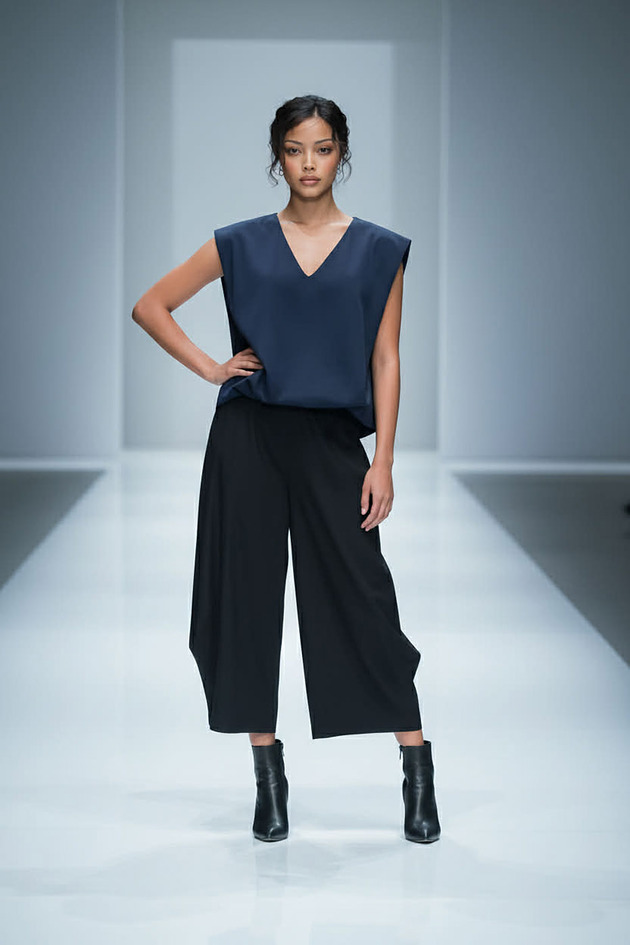 t-shirt damskie Bluzka Donata 2026 - granatowa