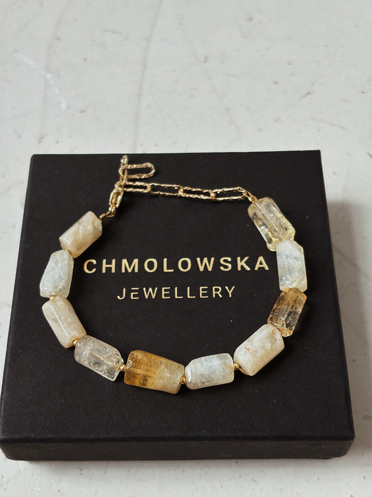 bransoletki z kamieni naturalnych Bransoletka  Cytryn Unikat