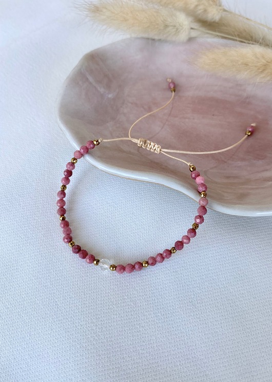 bransoletki z kamieni naturalnych Bransoletka z Rodonitem