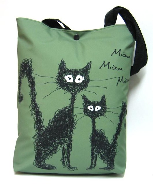 Duża torba z kotami miau :) Gaul Designs