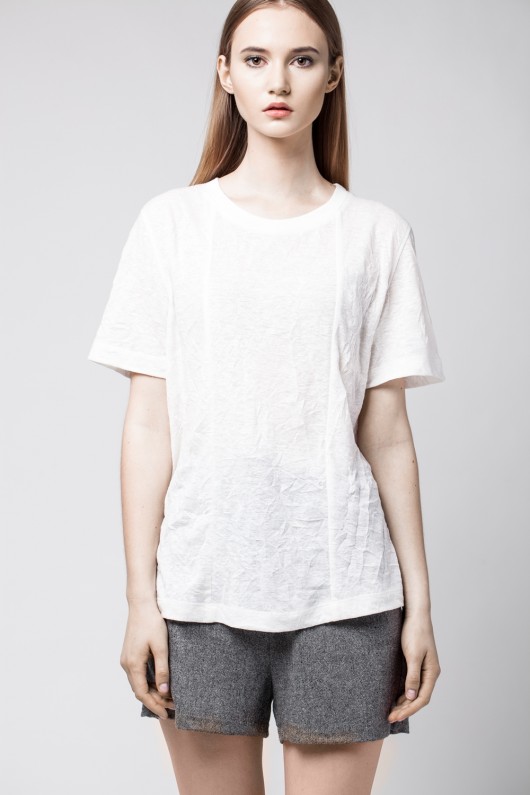 biały t-shirt damski Keyce