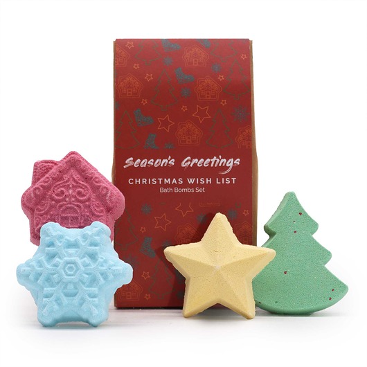 produkty do kąpieli Zestaw świątecznych kul do kąpieli - WISH LIST