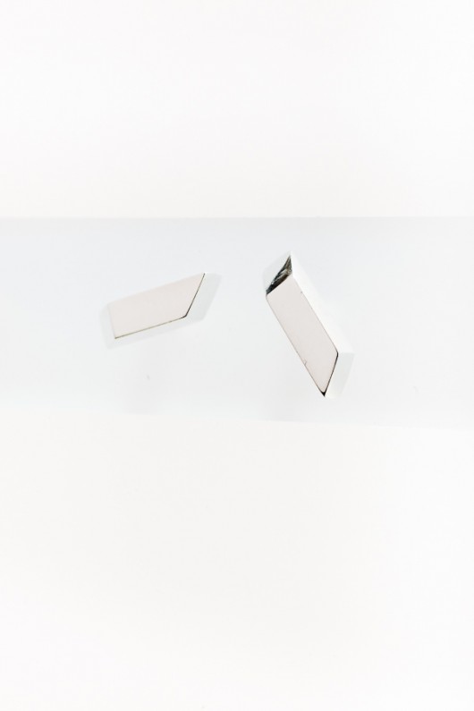 kolczyki z kolekcji EDGY/ SILVER/mikron Daria Siwiak Jewellery