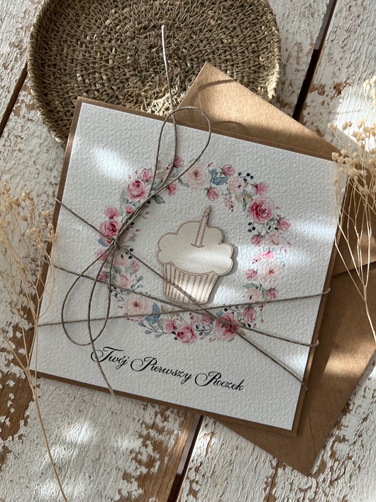 kartki scrapbooking Kartka urodzinowa dla dziewczynki