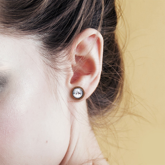 kolczyki drewniane Kolczyki drewniane - Sarenki - sztyfty