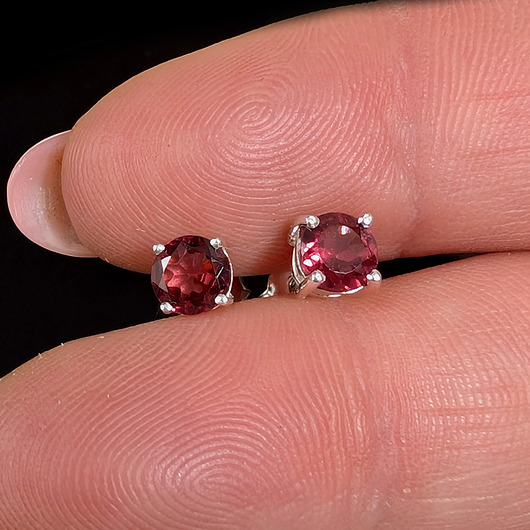 kolczyki srebrne Kolczyki srebrne Barocco- subtelne rodolity