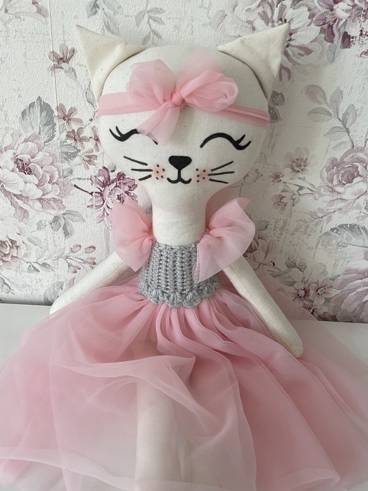misie i maskotki Maskotka Kotek Mia 60 cm