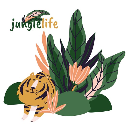 naklejki ścienne do pokoju dziecka Naklejka załóżkownik Jungle Life lion