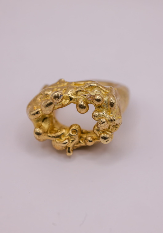 pierścionki - różne ROMEO sygnet KISS złoty