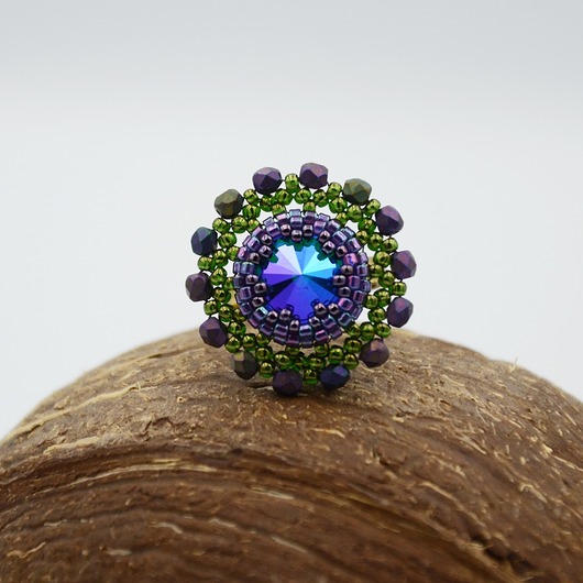 pierścionki srebrne Crystal sphinx ring