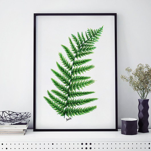 Plakat Paproć | 50 x 70 cm Farsz