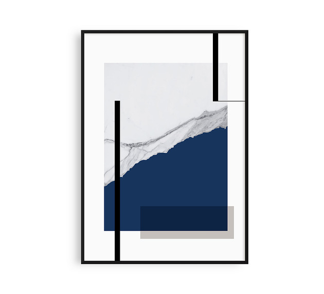 plakaty MARBLE 3 GRANAT - plakat geometryczny