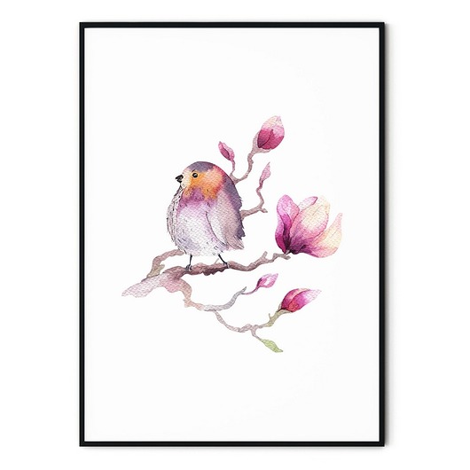 Plakat skandynawski botaniczny Magnolia myscandi