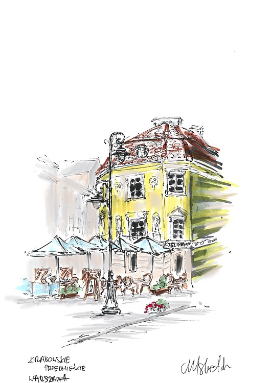 plakaty Plakat  Telimena cafe Krakowskie Przedmieście Warszawa