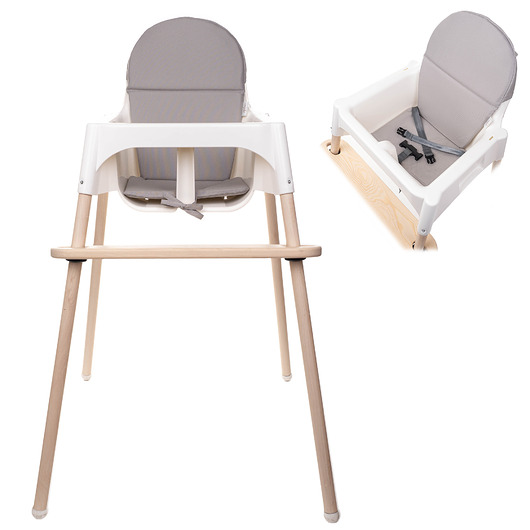 poduszki do pokoju dziecka Poduszka do krzesełka IKEA Antilop - SZARY