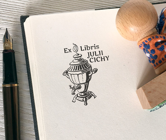 stemple TWÓJ WYMARZONY EX LIBRIS - projekt i pieczątka