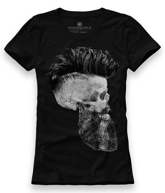 t-shirt damskie T-shirt damski UNDERWORLD Skull with a beard