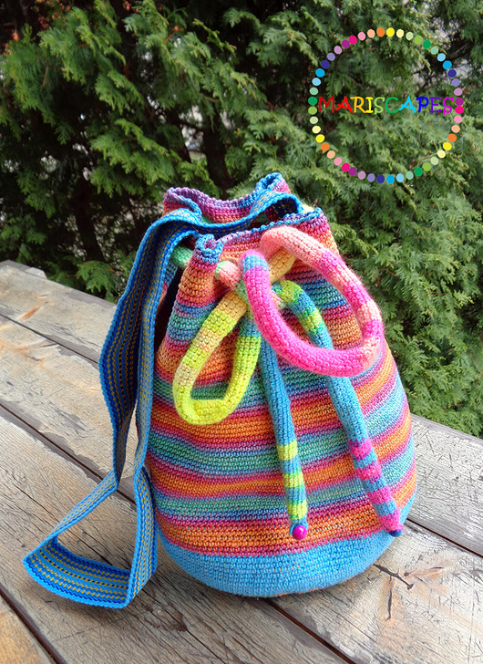 UNIKAT - szydełkowa torba(typu MOCHILA) MARISCAPES