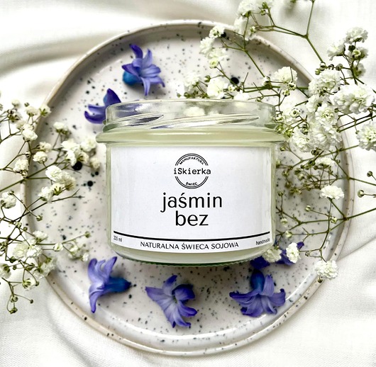 świece zapachowe JAŚMIN & BEZ świeca sojowa 235 ml
