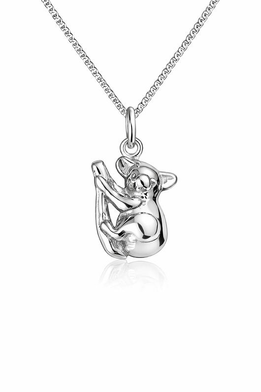 złote naszyjniki MIŚ KOALA  - naszyjnik srebro, złoto, różowe złoto