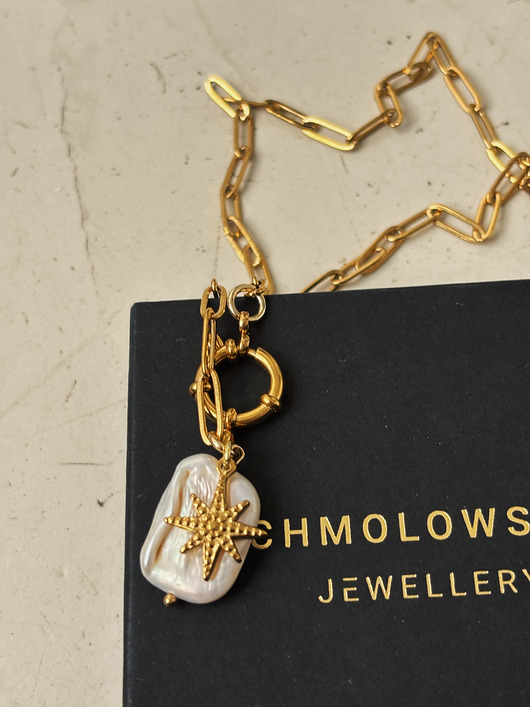 złote naszyjniki Naszyjnik Łańcuszek i Perła