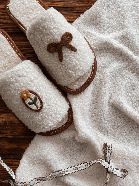 kapcie damskie Kapcie kokardka prezent Dzień Babci