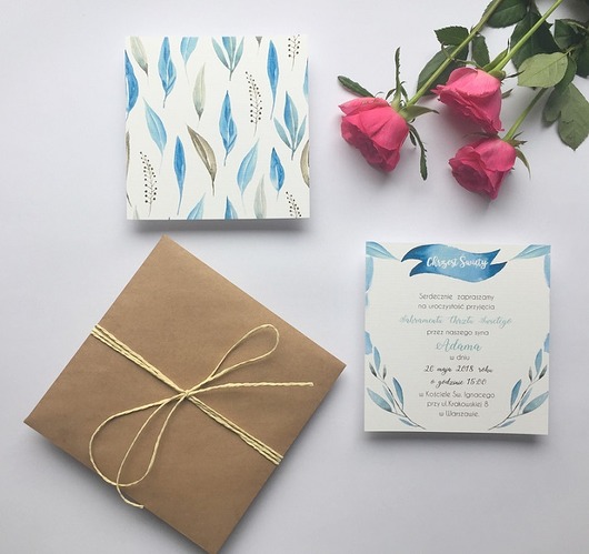 kartki, zaproszenia na chrzest Zaproszenie na  Chrzest Święty