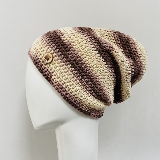 czapki damskie Czapka przejściowa cienka beanie smerf bawełna