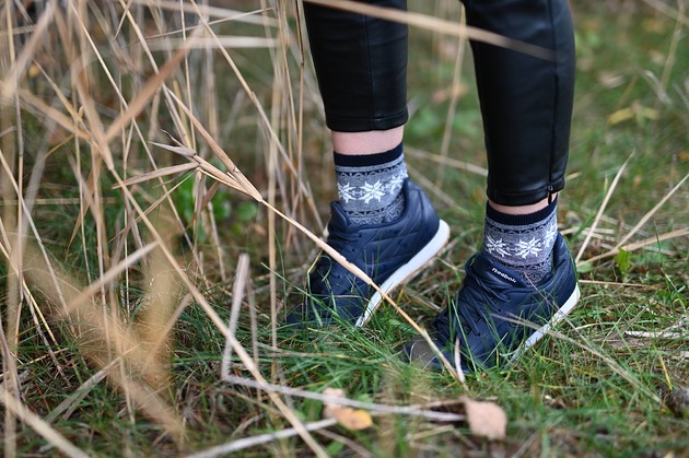 Skarpetki żakardowe - Choinki Popsox