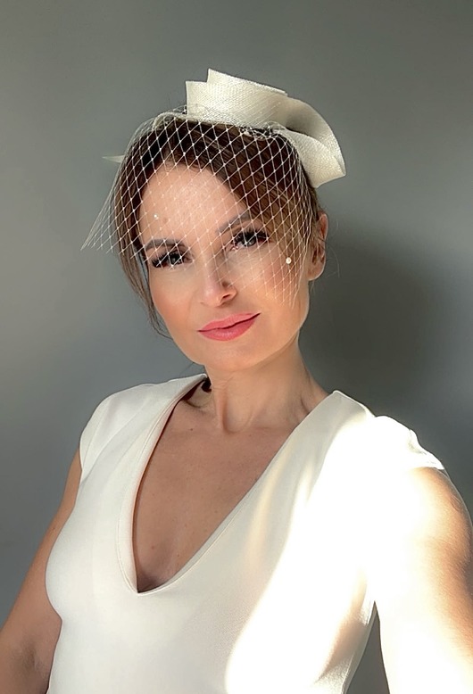 fascynatory Fascynator ślubny ecru /oraz inne kolory