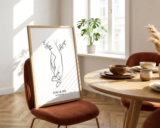 grafiki i ilustracje Plakat personalizowany Zakochani - 002