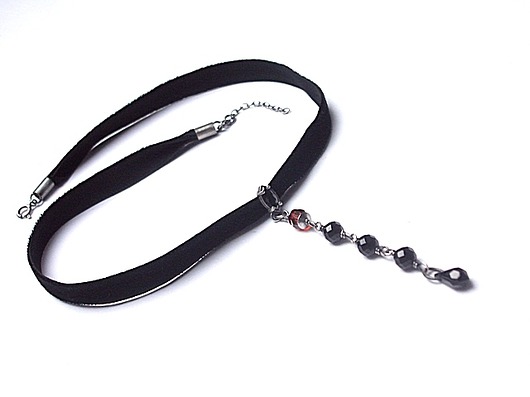 Choker  black  - naszyjnik  Katia i krokodyl