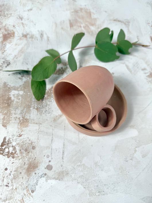 filiżanki Różowa filiżanka do espresso