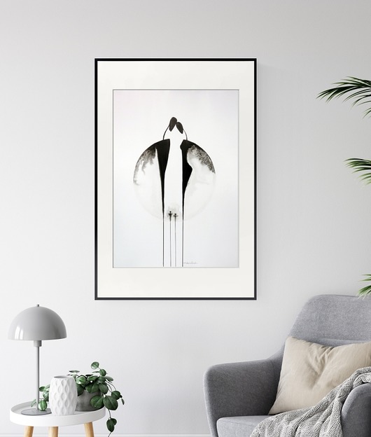 grafika 50 x 70 cm wykonana ręcznie, abstrakcja Krystyna Siwek Art