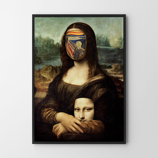 plakaty Plakat Mona Lisa krzyk