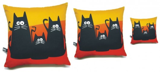 Poduszki ,,trzy koty&quot; komplet 3 sztuki Gaul Designs