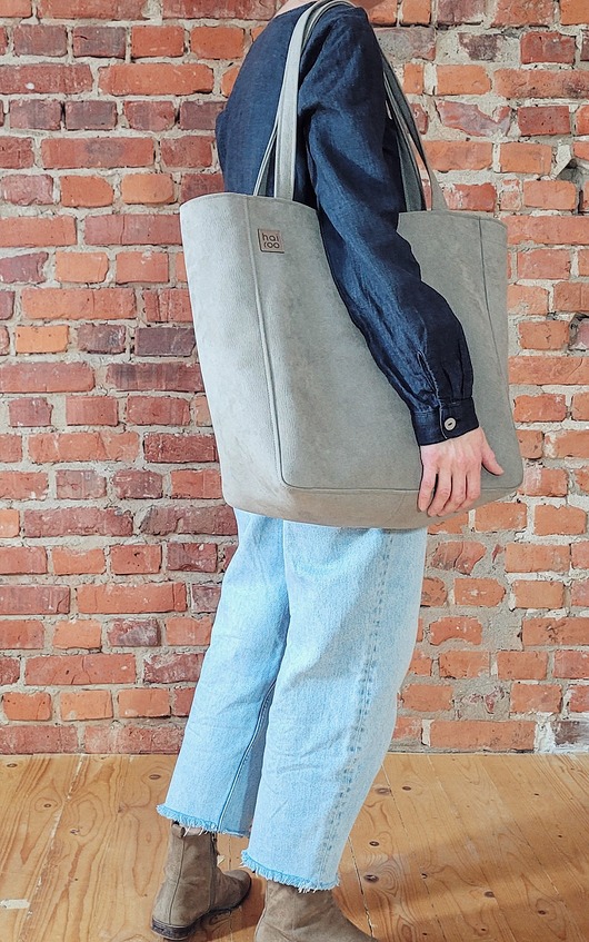 torby na ramię Lazy bag Bukka beżowa nubuk vegan