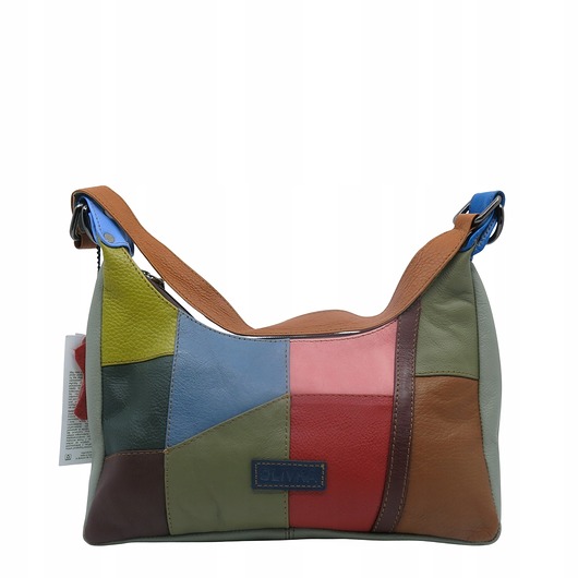 torby na ramię Torebka damska na ramię kolorowa skórzana wygodna zero waste OLIVKA