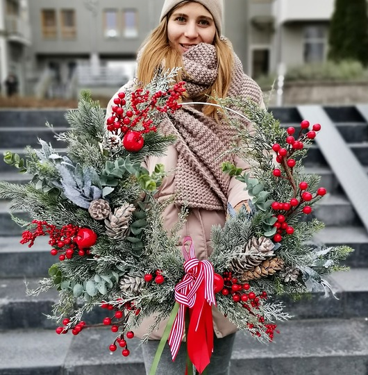 Wianek zimowy Encza Photo Props