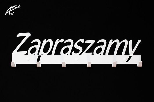 Wieszak Zapraszamy Design Super Prezent Nowość ArtSteel
