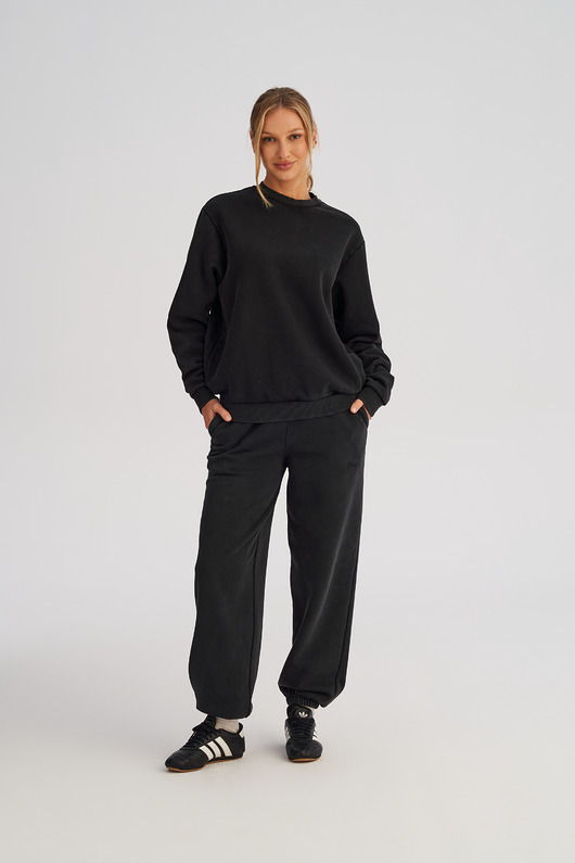 bluza bez kaptura damska Damska bluza bez kaptura WASHED