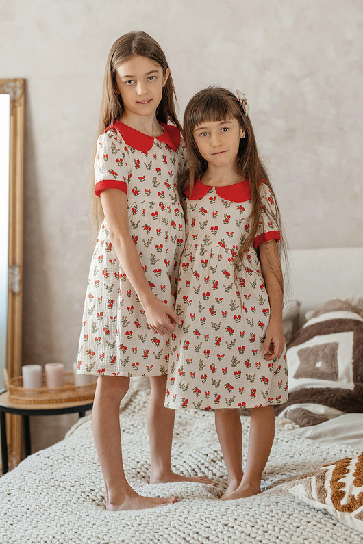 sukienki dla dziewczynki Sukienka Retro Flory