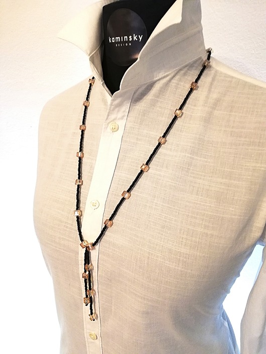 Damski Naszyjnik BoHo Crystal – Honey Glow kaminskydesign