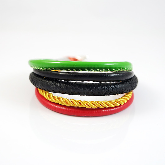 biżuteria męska Bransoletka - Rasta - rzemienie